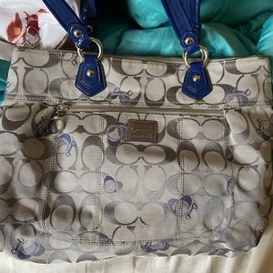 Coach poppy pop tote bag